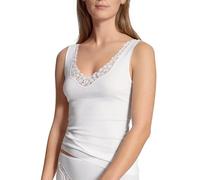 Calida Women's Top ohne Arm Feminin Sense Plain Vest, White (Weiss 001), Medium