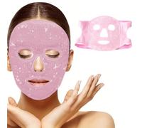 CALIDAKA Gel Beads Face Cover Ice Mask Pack Cold Face Eye Mask Ice Pack Reduce Face Puff Gel Beads Hot Heat Cold Compress Pack Face SPA for Woman Sleeping, Pressure, Headaches(COLOR:Pink)