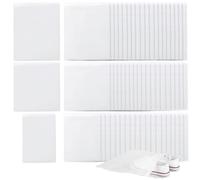 Caliee 60 Pcs Shoe Dust Bags Portable Shoe Bags For Storage Breathable Non Woven Shoe Storage Bag White 20pcs Large 20pcs Medium 20pcs Small, White, Simplicity