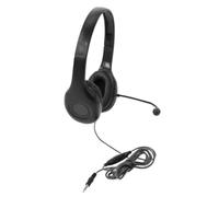 Califone On-Ear Headset with Gooseneck Microphone, 3.5mm, Black