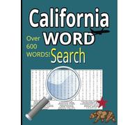 California Adventure Word Search Puzzle Book: Word searches with easy-to-read print about California, Tourist attractions, States and more. 6x9 ... pages gifts for vacations, birthdays and more