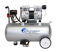 California Air Tools 8010AD Ultra Quiet & Oil-Free 1.0 Hp, 8.0 Gal. Steel Tank Air Compressor w/Auto Drain