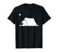 California Bear Camping in Tent T-Shirt