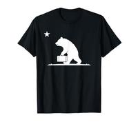 California Bear Carrying Suitcase Silhouette T-Shirt