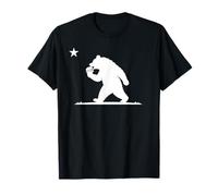 California Bear Eating Burger T-Shirt