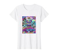 California Bear Graffiti Art Streetwear Urban Cali Flag Value Graphic T-Shirt