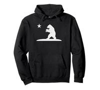 California Bear Holding American Football Pullover Hoodie