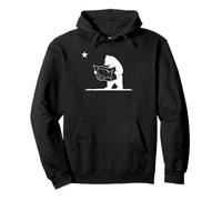 California Bear Reading USA Map Silhouette Pullover Hoodie