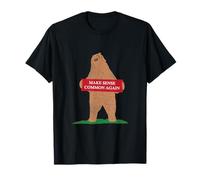 California Bear Standing Up Make Sense Common Again T-Shirt