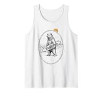 California Bear Tshirt Surf Retro Beach Ocean Surfing Cali Tank Top