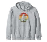 California Bear Tshirt Surf Retro Beach Ocean Surfing Cali Zip Hoodie