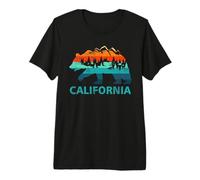 California Bear Vintage Retro Nature Hiking Souvenir Premium T-Shirt