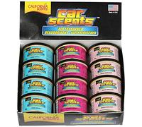 California Car Scents CCS-12CTA Car Air Freshener with Fragrance - Pack of 12 - Assorted Black, Set of 12