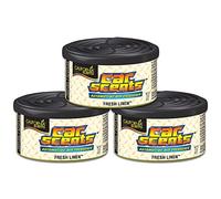 California Car Scents Sents Fresh Linen Air Freshener Pack of 3 - Set