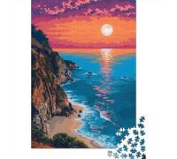 California Coast Pixel Art 1000 Piece Jigsaw, Holiday Puzzle Gift, 38x26cm/1000pcs