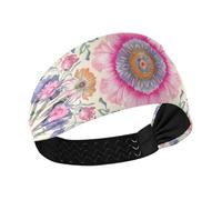 California Condor Flower Floral Moisture Wicking athletic headband women Stretchy sweatbands for women for tennis hiking tennis washing face