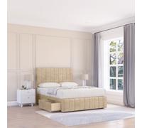 California Coniston Bed Set ,No Drawers Mattress & 54" Headboard Sloomy Cream Small Single