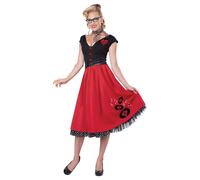 California Costume Adult Rock n Roll Sweetheart Costume Medium - Red - Medium