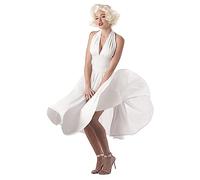 California Costumes Women's Sexy Marilyn Dress Costume, White, M