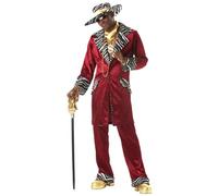 California Costumes 00819 Pimps/Prostitutes Adult-Sized Costume, As Shown, Burgundy, XL