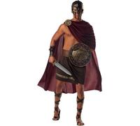 California Costumes 01023 Spartan Warrior Adult Costume, Red, One Size