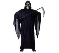 California Costumes 01055-Black-X-Large Grim Reaper Adult-Sized Costume, As Shown, Black, XL