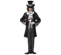 California Costumes 01101-Multi-Medium Alice in Wonderland Adult-sized Costume, Black, Medium