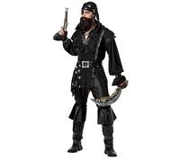 California Costumes 1188 Plundering Pirate Adult Sized Costume, Solid, Black, L