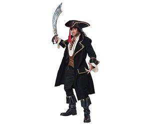 California Costumes 01397XL Deluxe Pirate Captain Adult-Sized Costume, Solid, Multi, XL