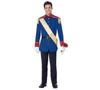 California Costumes 01507M Storybook Prince Cinderella Adult-Sized Costume, Solid, Blue, Medium