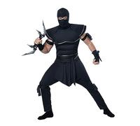 California Costumes 01536 Stealth Ninja Character Adult Costume, Black, One Size
