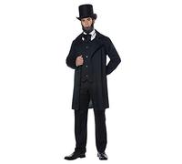 California Costumes 01541L Abraham Lincoln - Frederick Douglass - Adult Costume Character Sized, Solid, Black, Large