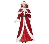 California Costumes 1557 Women's Mrs. Claus Deluxe Adult, Red/White, Large Santa Sized Costumes