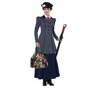California Costumes 01568XS English Nanny - Adult Costume Character Sized, Gray, XS