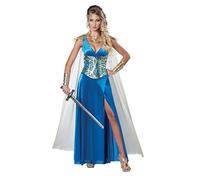 California Costumes 01590L Warrior Queen Medieval/Renaissance Adult-Sized Costume, Blue/Gold, Large
