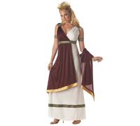 California Costumes 1000050247 ROMAN EMPRESS Greek Adult-Sized Costume, White/Burgundy, XL