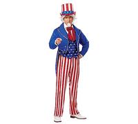 California Costumes 1309 Uncle Sam 4th of July/Patriotic Adult Sized Costumes, Striped, Red,White,Blue, XL