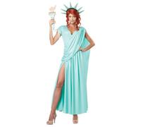 California Costumes 1310 Lady Liberty 4th of July/Patriotic Adult Sized Costumes, Ultra Light Blue, S