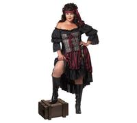California Costumes 1715 Pirate Wench Adult-Sized Costume, Black, XXL