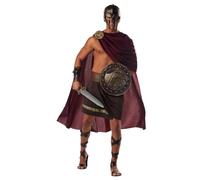 California Costumes 22ACC01023LG Spartan Warrior Greek/Roman Adult-Sized Costume, Solid, Brown, Large