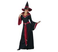 California Costumes 5025-075 Women's Ruby Glamour Witch S Adult Sized Costumes, Black/Red