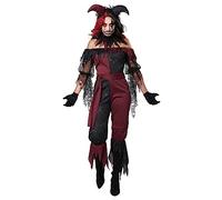 Adult Psycho Jester Costume Dress size MEDIUM