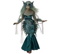 California Costumes CCC-5020-068 Dark Sea Siren, Women's Costume, Medium Character Adult Sized, Blue/Green