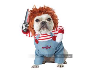 California Costumes Deadly Doll Chucky Dogs Pets Halloween Costume PET20157