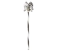 California Costumes Générique Aptafetes - AC5314 - psychedelic cane - court jester - white and black - size 101.6 cm