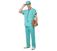 California Costumes Men's Doctor Scrubs Set, Green, Small Adult Sized Costumes, S