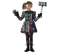 California Costumes Girls' Neon Nightmare Clown Halloween Fancy Dress Costume