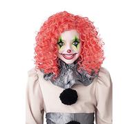 California Costumes Glow in the Dark Bright Red Curly Clown Wig Standard