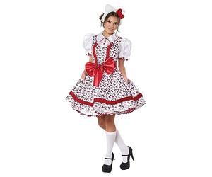 California Costumes Hello Kitty Classic Party Dress, Women's Small,White/Red