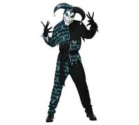 California Costumes, Men's Deadly Jester, Blk/Purp/Green, XL